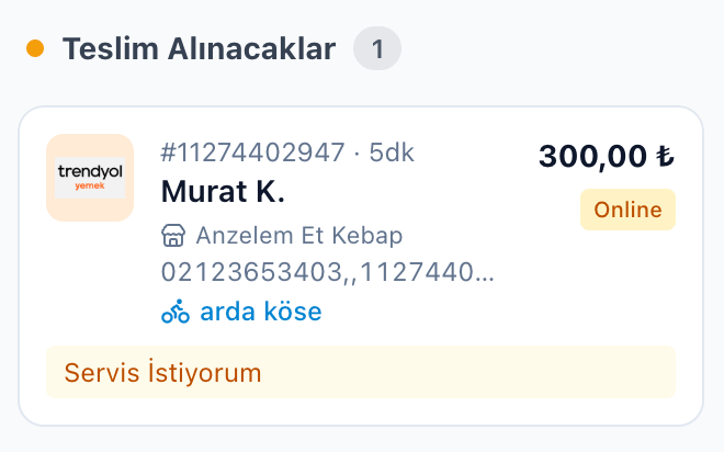 Kurye operasyonu
